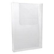 Deflecto 39613 Brochure Holder A3 Wall Mount Portrait Clear