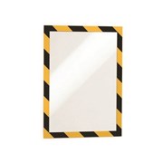 Durable 4944130 Sign Holders Security A4 Yellow  Black Pack 2
