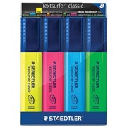Staedtler 364 WP4 Textsurfer Classic Highlighters Assorted Wallet 4