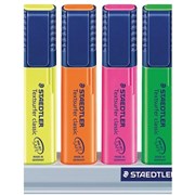 Staedtler 364 SC4 Textsurfer Classic Highlighters Assorted Stand of 4