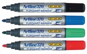 Artline 370 Flipchart Marker Bullet Assorted Wallet 4