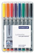 Staedtler 315 WP8 Lumocolor NonPermanent Pen Medium Assorted Wallet 8