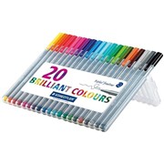 Staedtler 334 SB20 Triplus  Fineliner Pen Assorted Wallet 20
