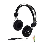 Shintaro SH105M Stereo Headset with inline Microphone Double 35mm Jack