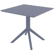 Siesta Sky 80 Table 800mm x 800mm  Indoor  Outdoor Polypropylene Anthracite