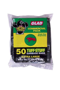 Glad Heavy Duty Garbage Bags 7077L Black Pack 50