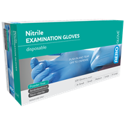 Aero Nitrile Gloves Powder Free Blue Medium Box 100 AGNPF01M
