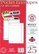 Envelopes 912323 Pocket C4 324 x 229mm Zip Seal Gold 100Gsm Pack 25