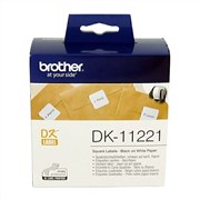 Brother DK11221 Square Labels 23 x 23mm 1000 Per Roll White