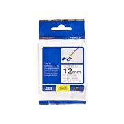 Brother TZEFX231 PTouch Tape Black on White 12mm Flexible Tape