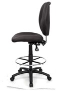 Sabina YS43D High Back Drafting Chair Black Fabric