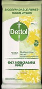 Dettol Biodegradable Multipurpose Cleaning Wipes Lemon Pack 90