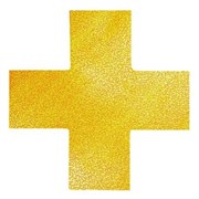 Durable 170104 Floor Marking Shaped Cross Yellow Pack 10
