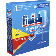 Finish Power Essential Lemon Sparkle Dishwashing Tablets Box 40