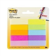 PostIt Page Markers Assorted Colours 13 x 45mm 10Pack 67010AB