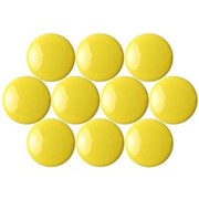 Quartet Magnetic Buttons QTTMB2500 20mm Yellow Pack 10