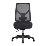 GUST Heavy Duty Mesh Back Ergonomic Chair with Lumbar Support Black