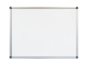 Rapidline Porcelain Whiteboard 1200mm W x 900mm H Aluminium Frame