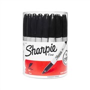 Sharpie 35010 Fine Point Permanent Marker 1mm Black Canister 36