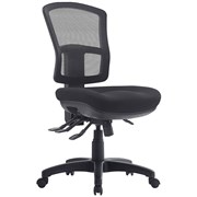 Express Fuse High Mesh Back Typist Chair Adjustable Back Heavy Duty Mechanism Black Fabric