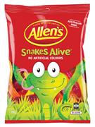 Allens Snakes Alive 200G Bag 190Gm Party Mix 190gm