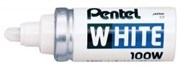 Pentel X100W Bullet Marker Stubby White Box 12