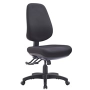 Express TR600 High Back Typist Ergonomic Chair Adjustable Back Heavy Duty Mechanism Black Fabric