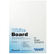 Colourful Days A4 Pasteboard 200gsm White Pack 100
