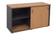 Sliding Door Credenza 1200W X 450D X 730H mm Beech Ironstone