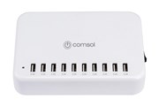 10 Port USB Charging Station 120W Total Power MCS10120