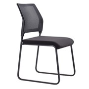NEO Visitors Chair Mesh Back with Padded Seat Black Frame