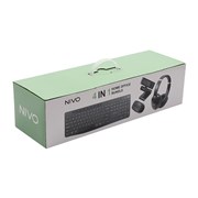 Nivo 4 in 1 Home Office Combo Keyboard Mouse Webcam  Headphones