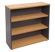 Bookcase 900mm W x 315mm D X 900mm H Beech Ironstone