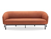 Cosmos 3  Seater Lounge Chair Rust Fabric