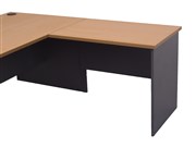 Corner Workstation Return 600mm W x 600mm D x 730mm H Beech  Ironstone