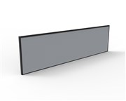 Desk Mounted Flat Top Screen 1800mm W x 500mm H Grey