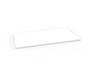 Desk Top Only Scalloped 1500mm W x 750mm D  Natural White