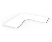 Desk Top Corner Workstation 1800mm W x 1800mm W x 700mm D  Inc Cable Holes Natural White