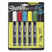 Sharpie Chalk Wet Erase Marker Assorted Wallet 5