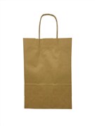 Small Carry Bag Brown with Twist Paper Handle 355 x 240 x 120mm C180S0010