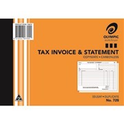 Olympic 728 Invoice And Statement Book A5 Duplicate 50 Leaf