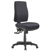 Express SPOT High Back Typist Ergonomic Chair Adjustable Back Heavy Duty Mechanism Black Fabric