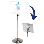 Visionchart Stainless Steel 3in1 Display Stand