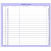 Zions Corporate Visitors Book 280 x 335mm 100 Leaf